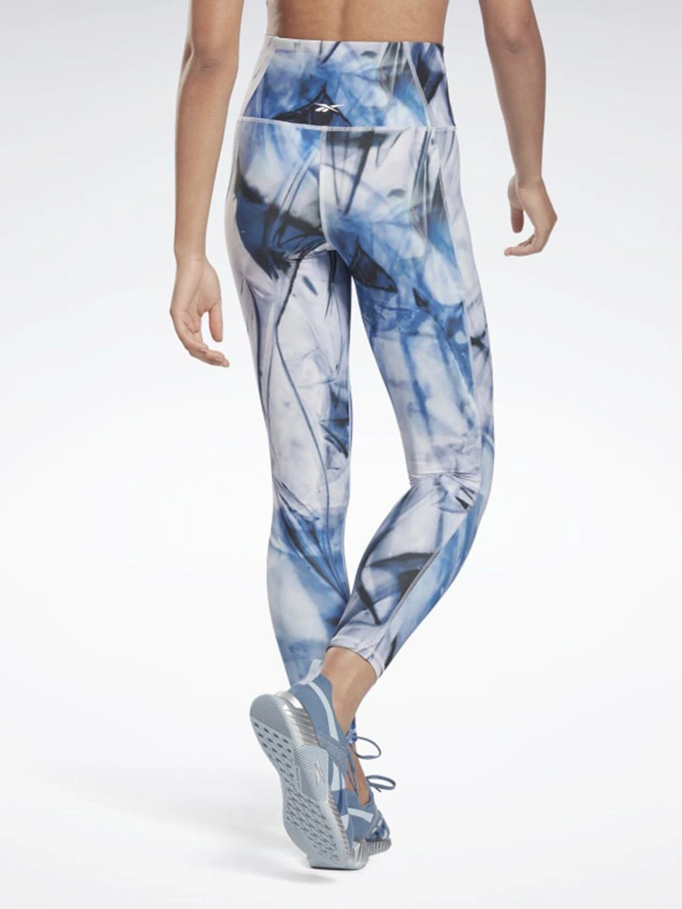 Брюки Reebok Lux Bold High-Waisted Liquid Abyss Print модель H51857 Брюки Reebok Lux Bold High-Waisted Liquid Abyss Print модель H51857 Фото