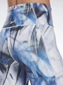 Брюки Reebok Lux Bold High-Waisted Liquid Abyss Print модель H51857 Фото