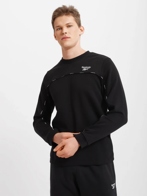 Худи и свитшоты Reebok PIPING CREW модель HA1067 Фото