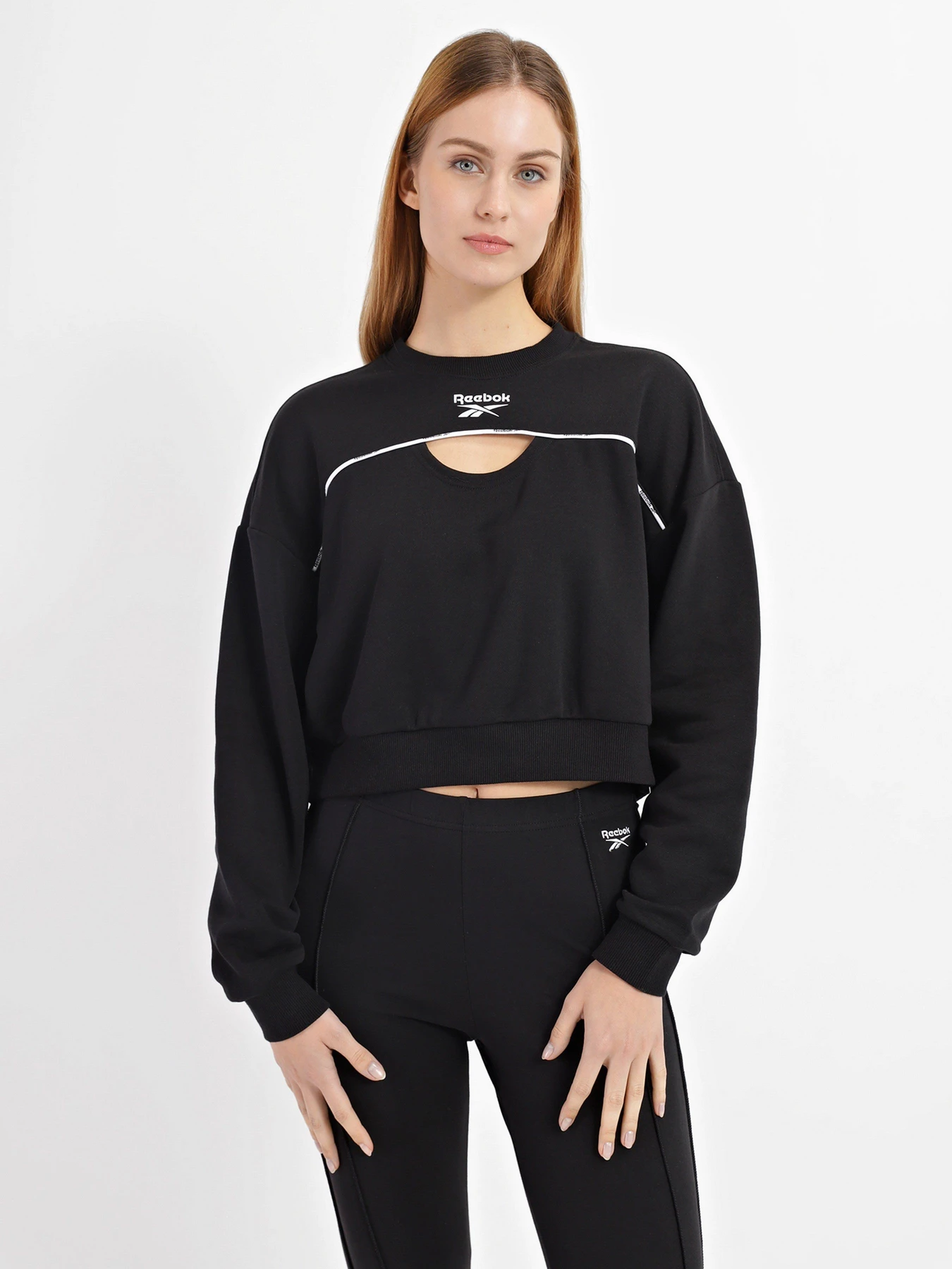 Худі та світшоти Reebok Piping Crewneck модель HB2335 Худі та світшоти Reebok Piping Crewneck модель HB2335 Фото