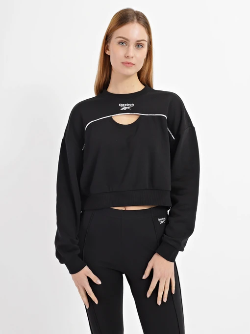 Худи и свитшоты Reebok Piping Crewneck модель HB2335 Фото