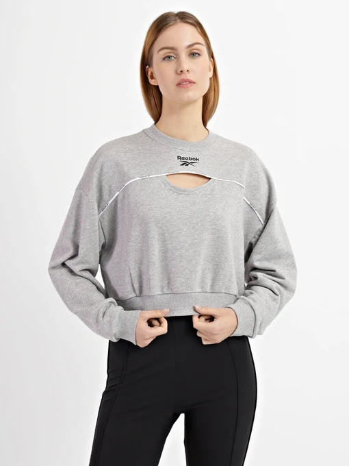 Худи и свитшоты Reebok Piping Crewneck модель HB2336 Фото