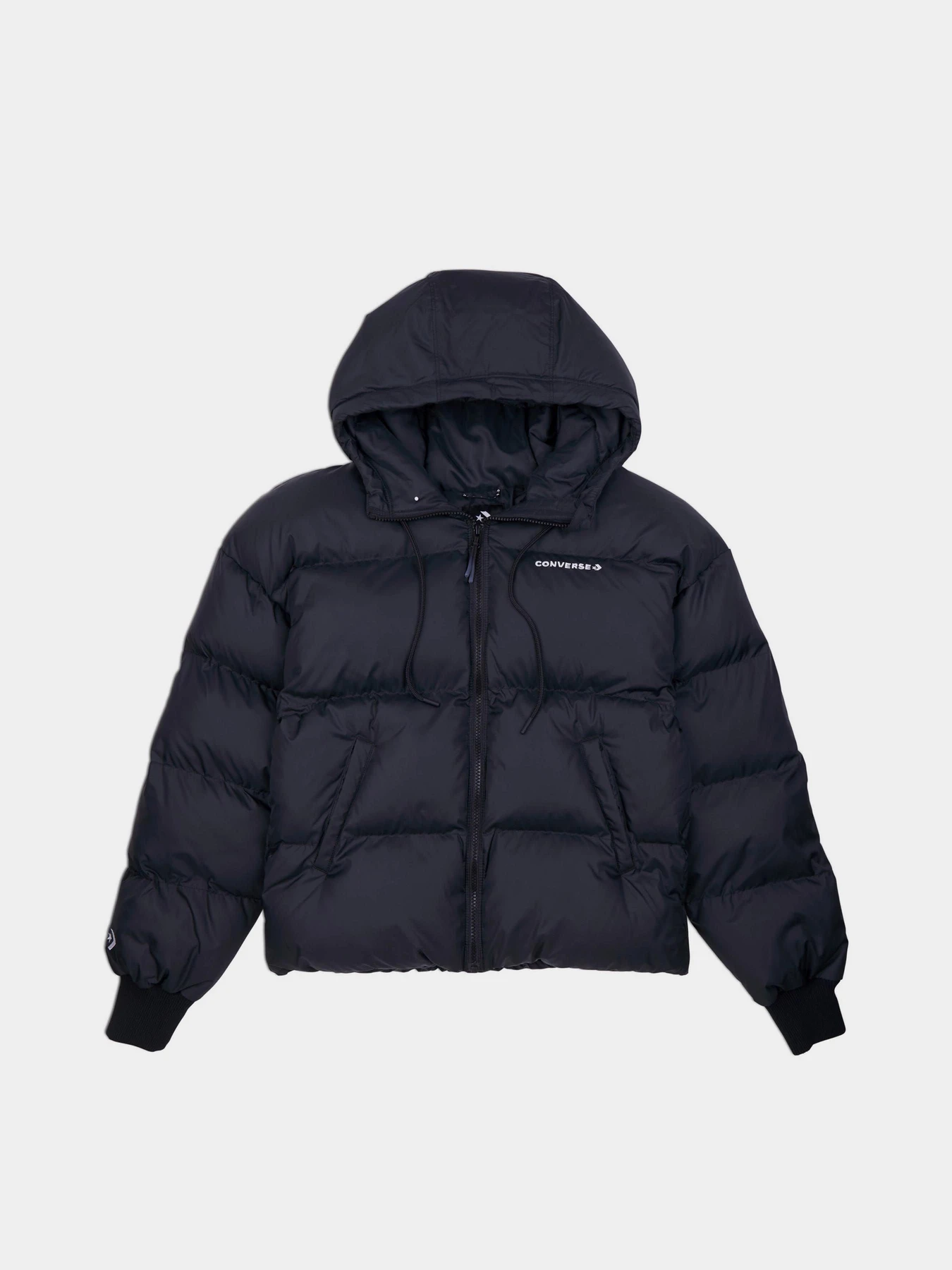 Куртки и дубленки CONVERSE Short Puffer модель 10025207-001 Фото