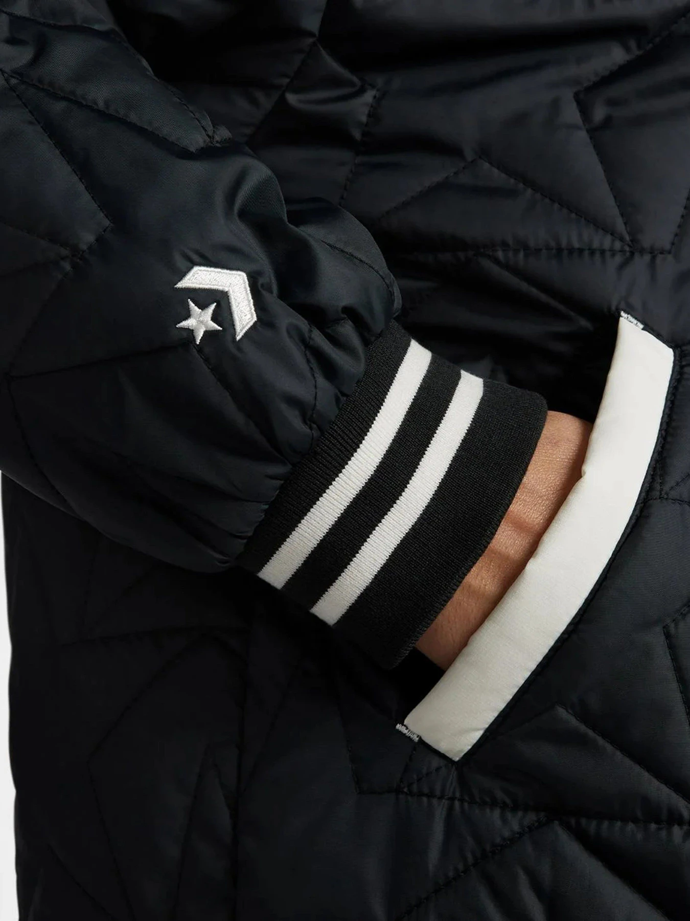 Куртки и дубленки CONVERSE Classic Fit Wearers Left Star Chev Emb Fleece модель 10025223-001 Куртки и дубленки CONVERSE Classic Fit Wearers Left Star Chev Emb Fleece модель 10025223-001 Фото