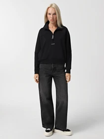 Худи и свитшоты CONVERSE WORDMARK 1/2 ZIP модель 10026781-001 Фото
