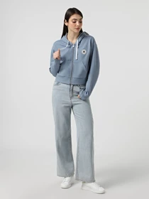 Худи и свитшоты CONVERSE RETRO CHCK GRAPH FZ модель CVW5J150-MXW Фото