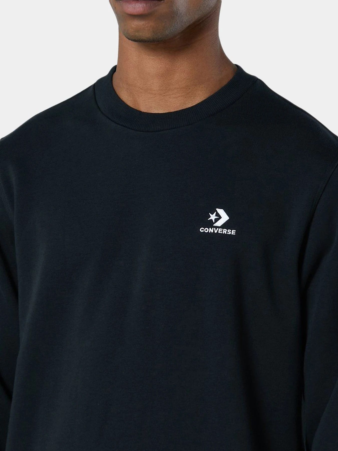 Худи и свитшоты CONVERSE Emb Crew модель 10020345-001 Худи и свитшоты CONVERSE Emb Crew модель 10020345-001 Фото