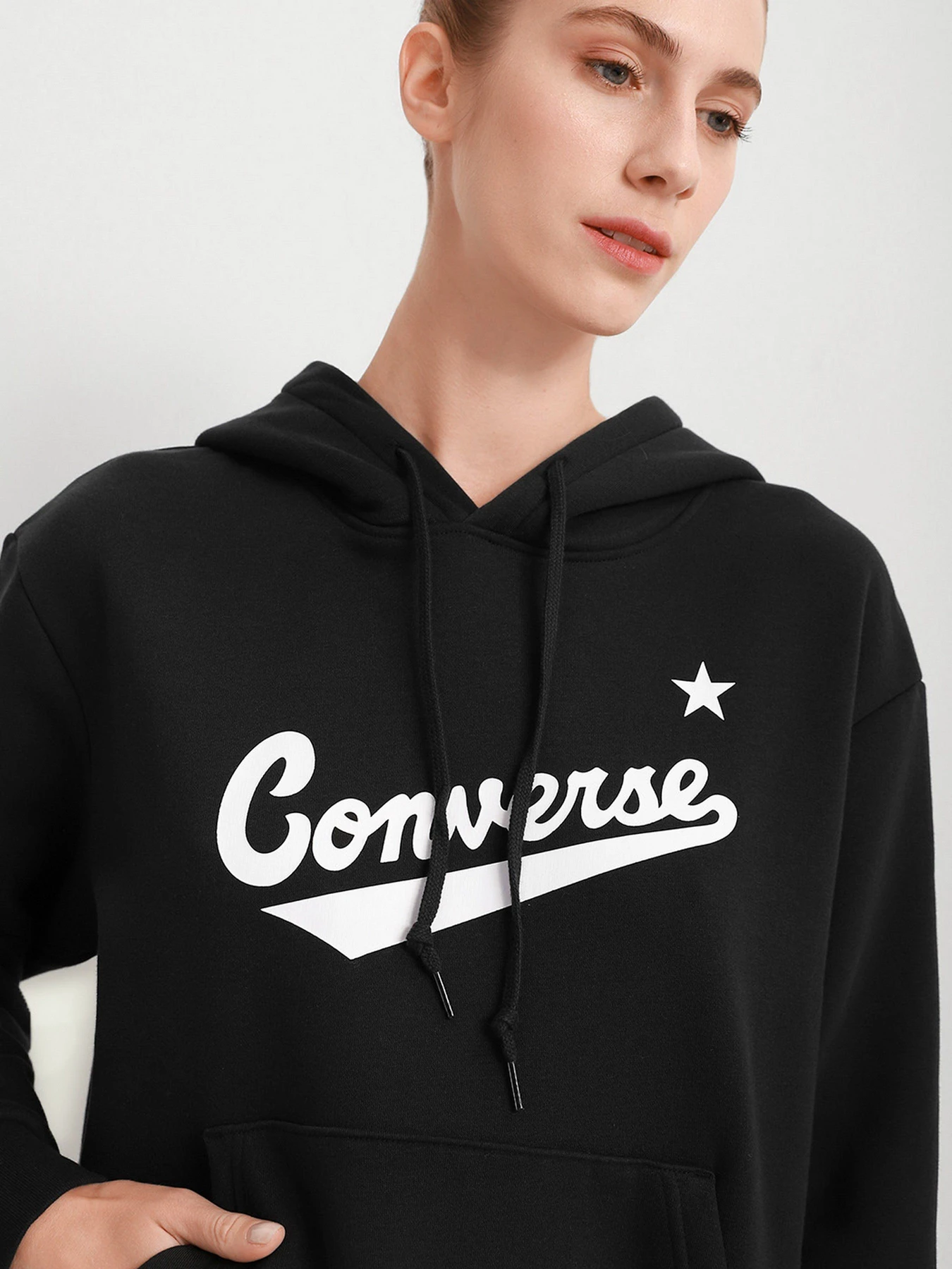 Худи и свитшоты CONVERSE SCRIPTED LOGO модель 10022011-001 Худи и свитшоты CONVERSE SCRIPTED LOGO модель 10022011-001 Фото