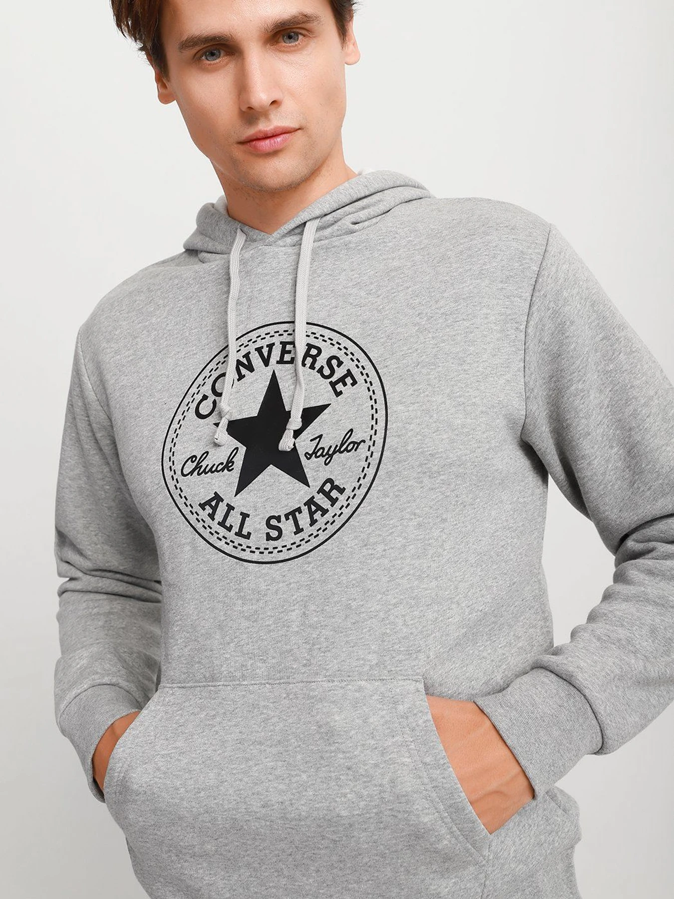 Худи и свитшоты CONVERSE NOVA SEASONAL GRAPHIC PULLOVER HOODIE модель 10022802-035 Фото