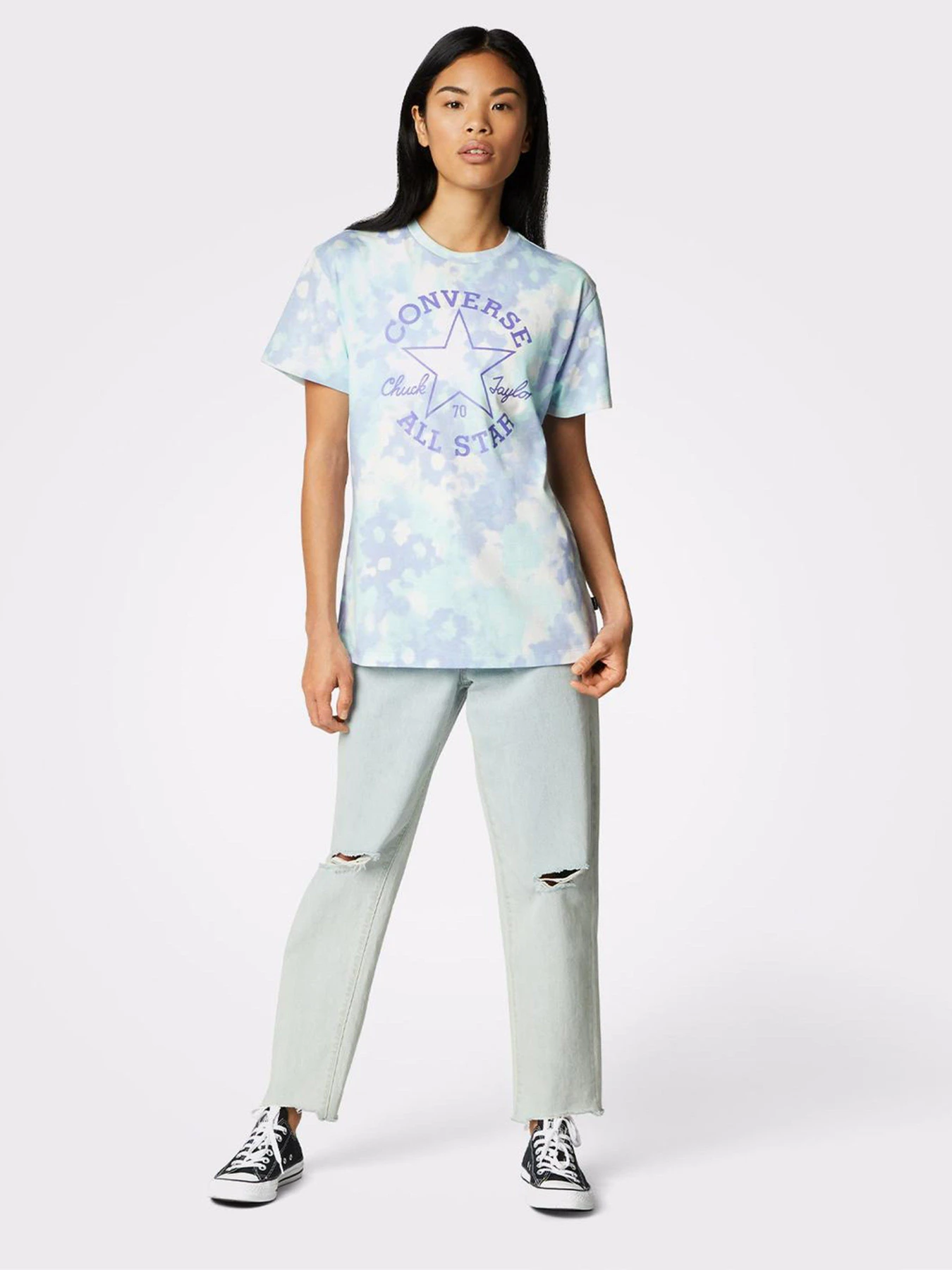 Футболки и поло CONVERSE Washed Floral Patch модель 10023208-484 Футболки и поло CONVERSE Washed Floral Patch модель 10023208-484 Фото