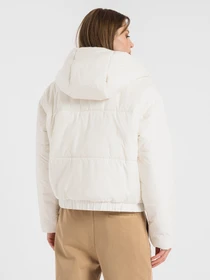 Куртки и дубленки CONVERSE Short Hooded Puffer модель 10023736-281 Фото