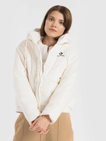 Куртки и дубленки CONVERSE Short Hooded Puffer модель 10023736-281 Фото