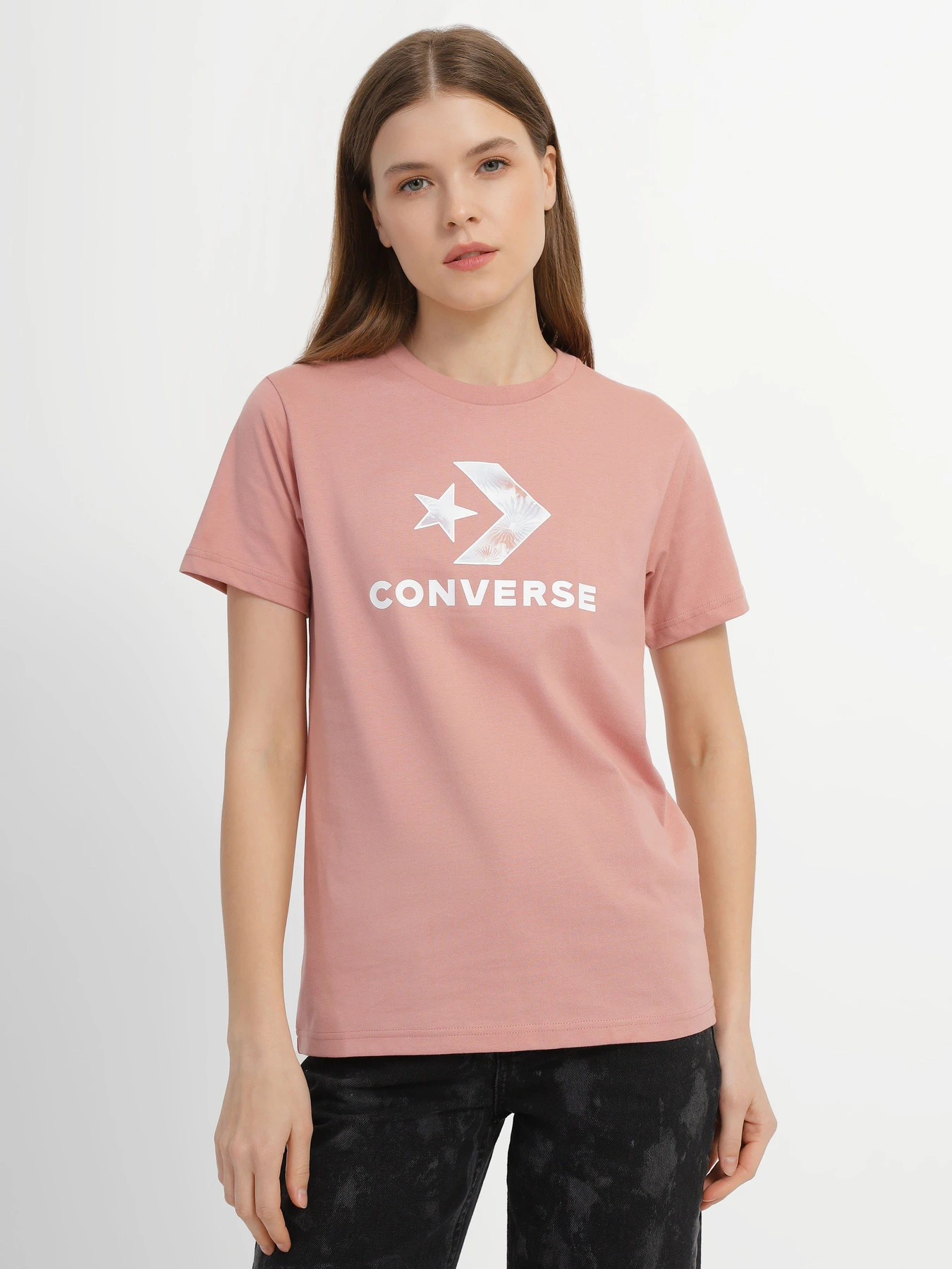Футболки и поло CONVERSE Floral Star Chevron модель 10024538-296 Футболки и поло CONVERSE Floral Star Chevron модель 10024538-296 Фото