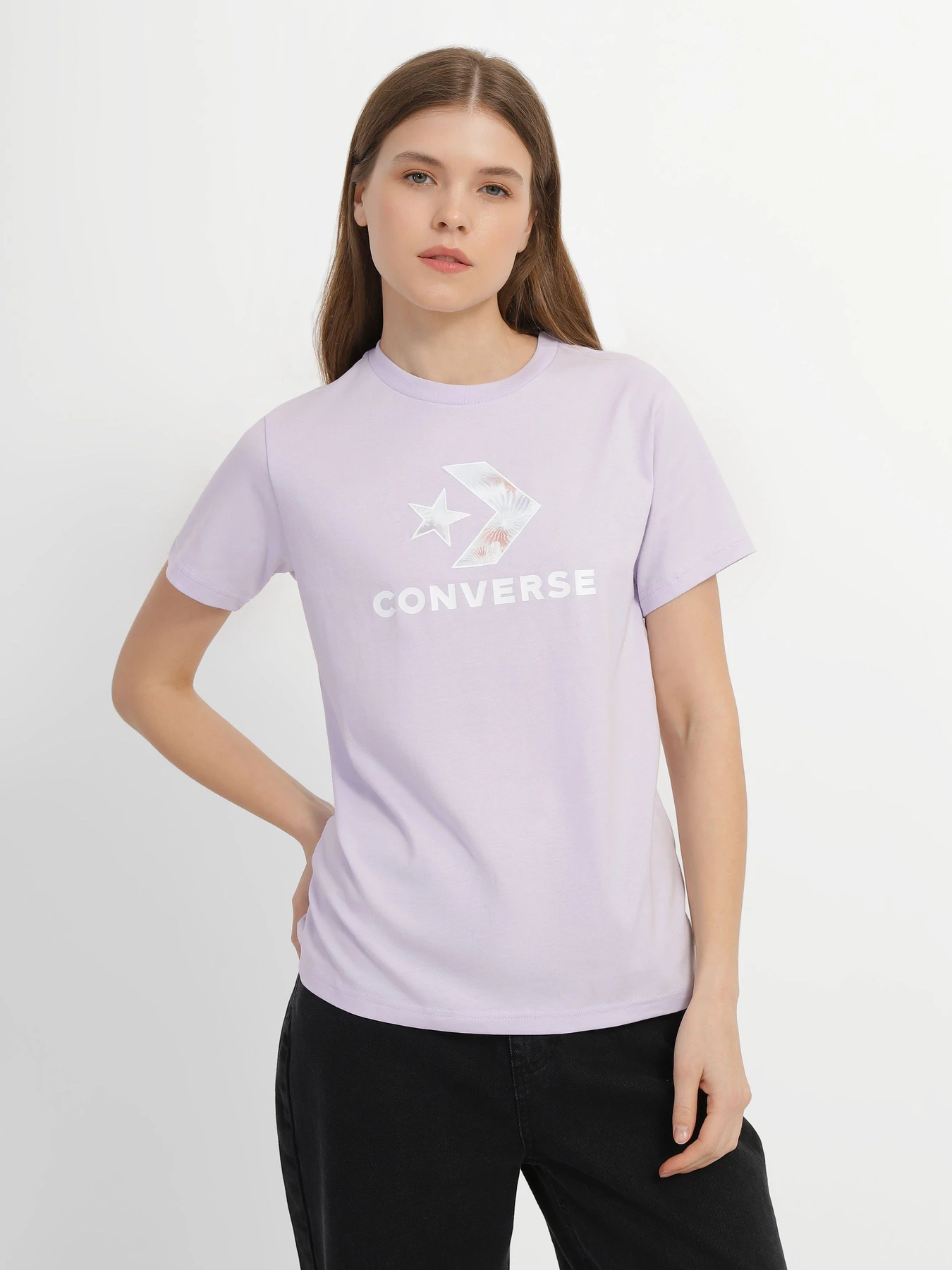 Футболки і поло CONVERSE Floral Star Chevron модель 10024538-533 Футболки і поло CONVERSE Floral Star Chevron модель 10024538-533 Фото