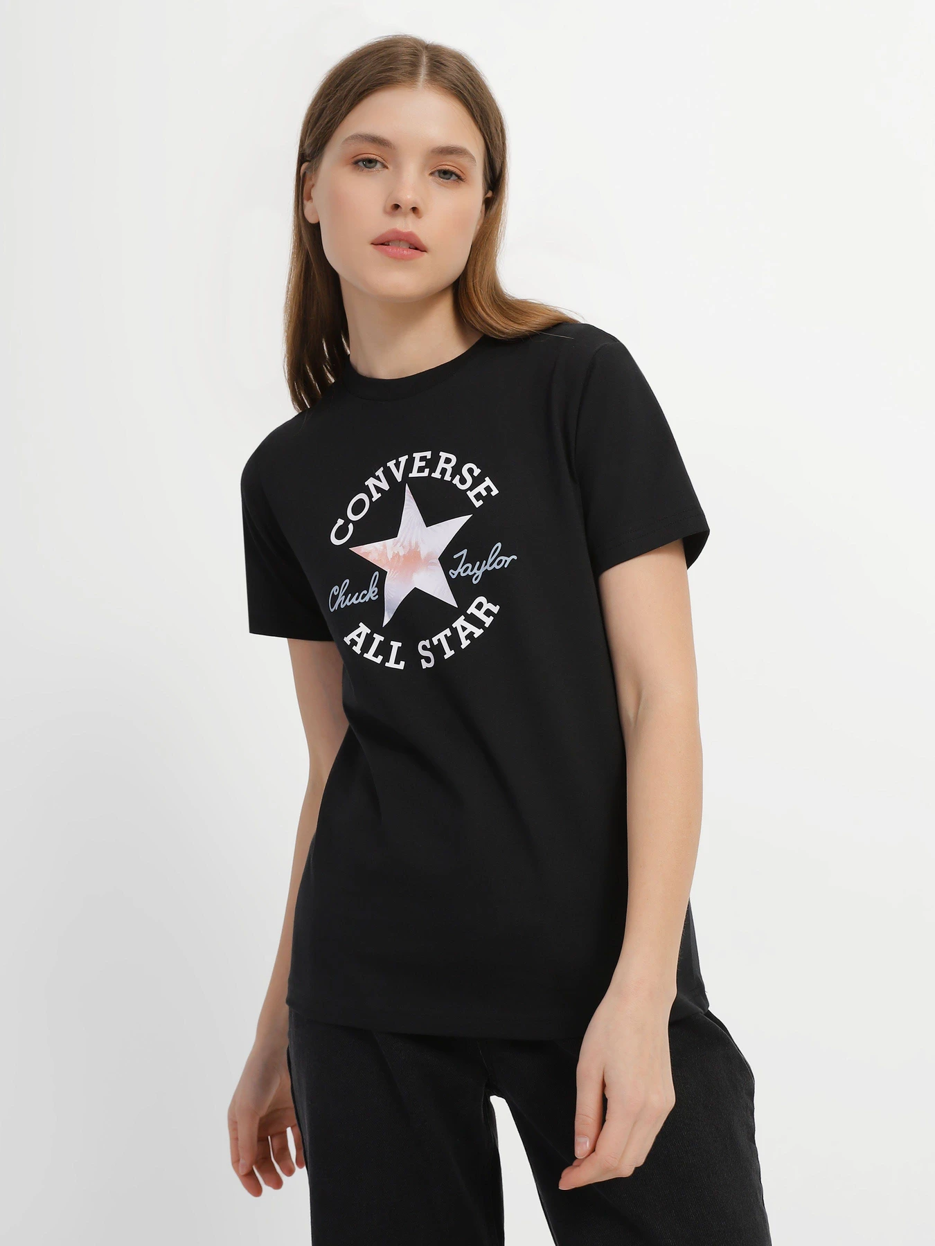 Футболки і поло CONVERSE Go-To All Star модель 10025041-001 Футболки і поло CONVERSE Go-To All Star модель 10025041-001 Фото