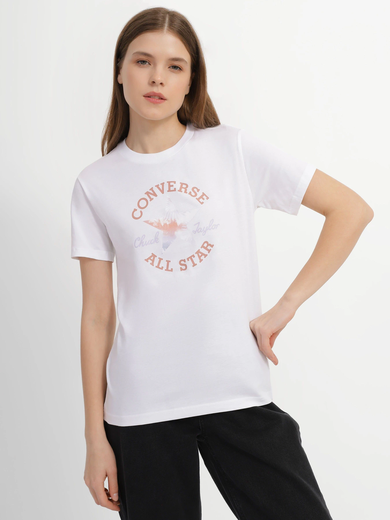 Футболки и поло CONVERSE Go-To All Star модель 10025041-102 Футболки и поло CONVERSE Go-To All Star модель 10025041-102 Фото