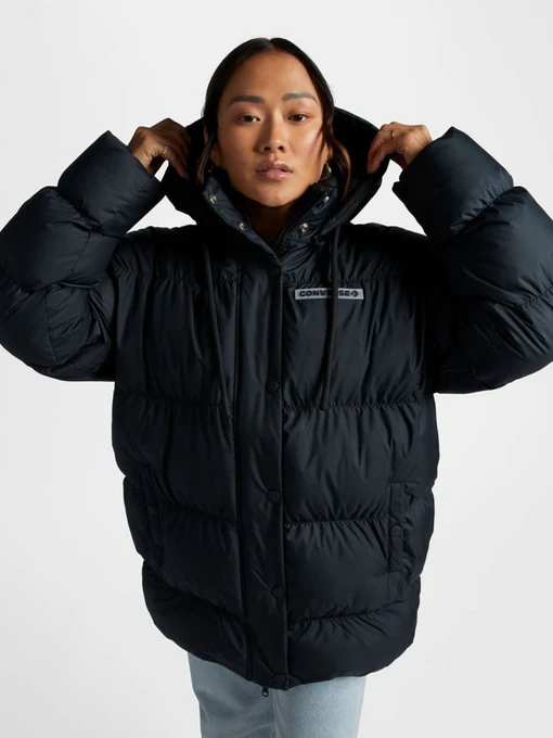Куртки и дубленки CONVERSE Oversized Super Puffer модель 10025202-001 Фото