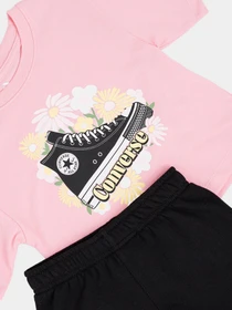 Костюмы CONVERSE FLORAL SNEAKER TEE - SHORTS модель 3CH108-023 Фото
