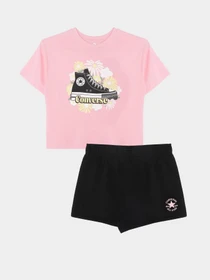 Костюмы CONVERSE FLORAL SNEAKER TEE - SHORTS модель 4CH108-023 Фото