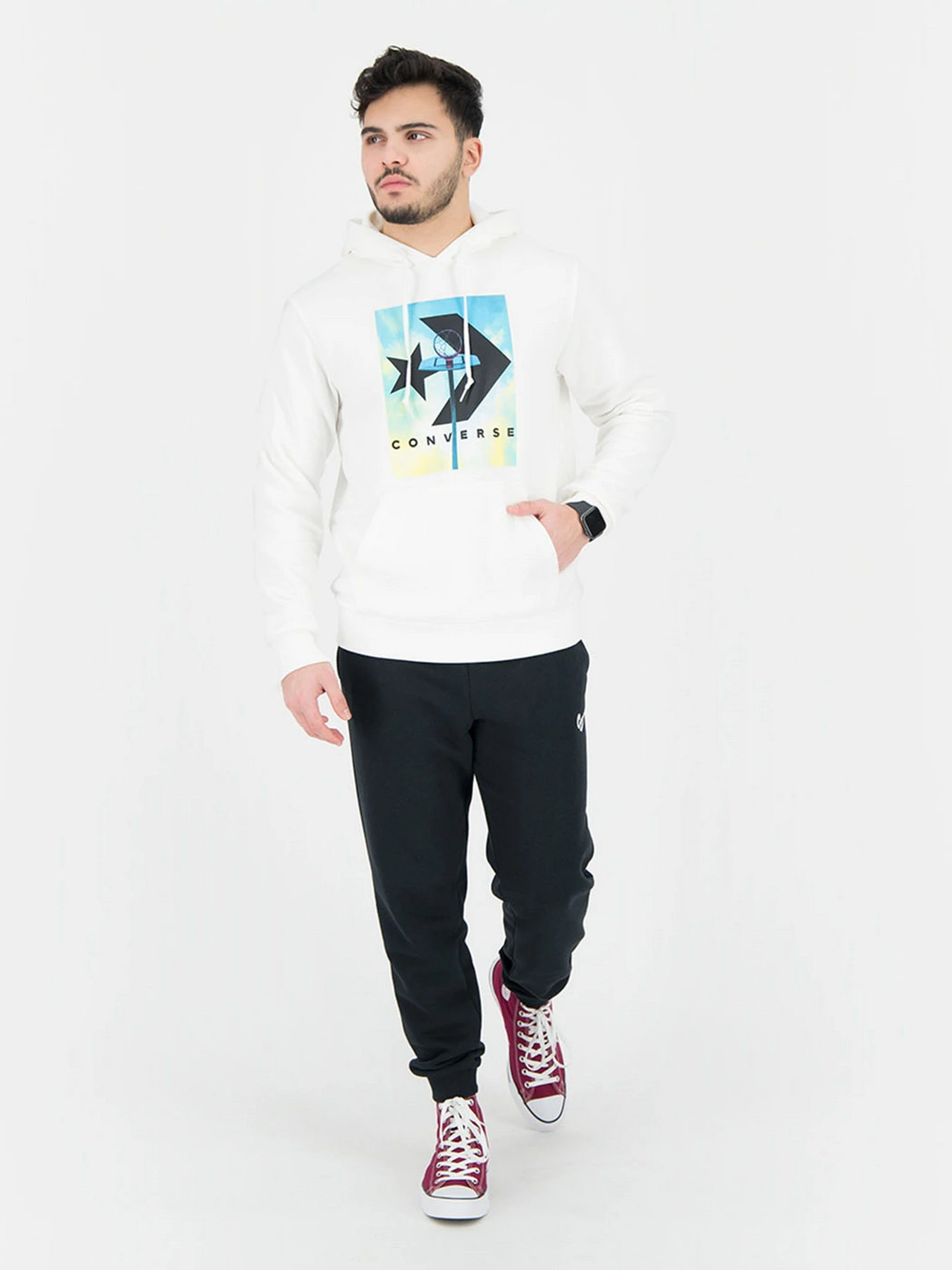 Худи и свитшоты CONVERSE Hoop Dreamer модель 10022941-102 Худи и свитшоты CONVERSE Hoop Dreamer модель 10022941-102 Фото
