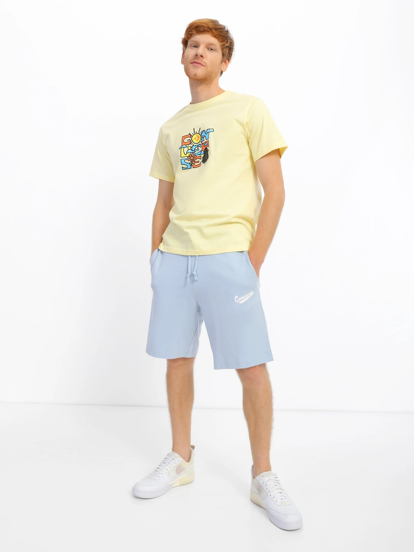 Шорты CONVERSE Embroidered Star Chevron модель 10018228-443 Шорты CONVERSE Embroidered Star Chevron модель 10018228-443 Фото
