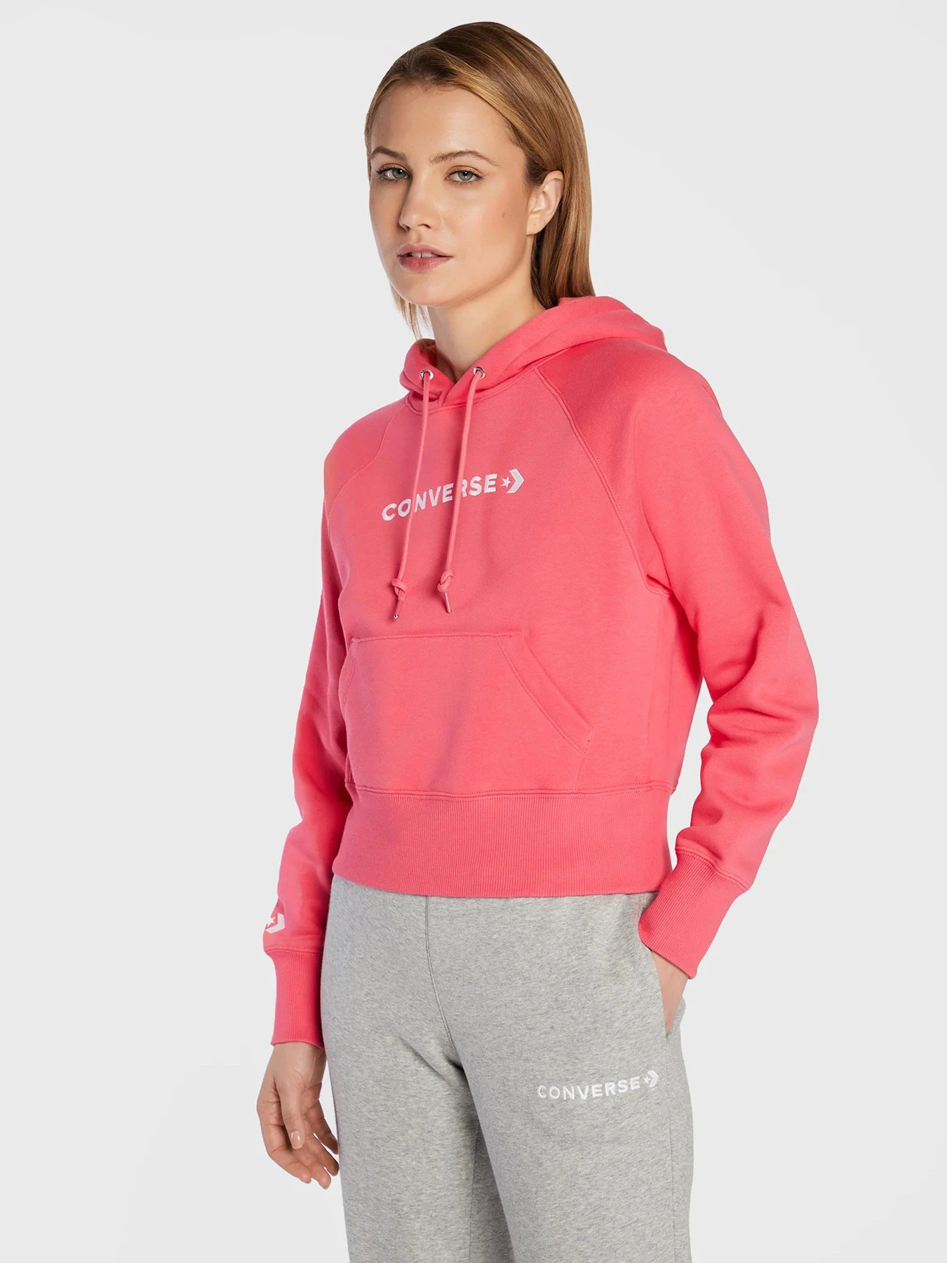 Худи и свитшоты CONVERSE Strip Wordmark Fleece модель 10023717-665 Худи и свитшоты CONVERSE Strip Wordmark Fleece модель 10023717-665 Фото