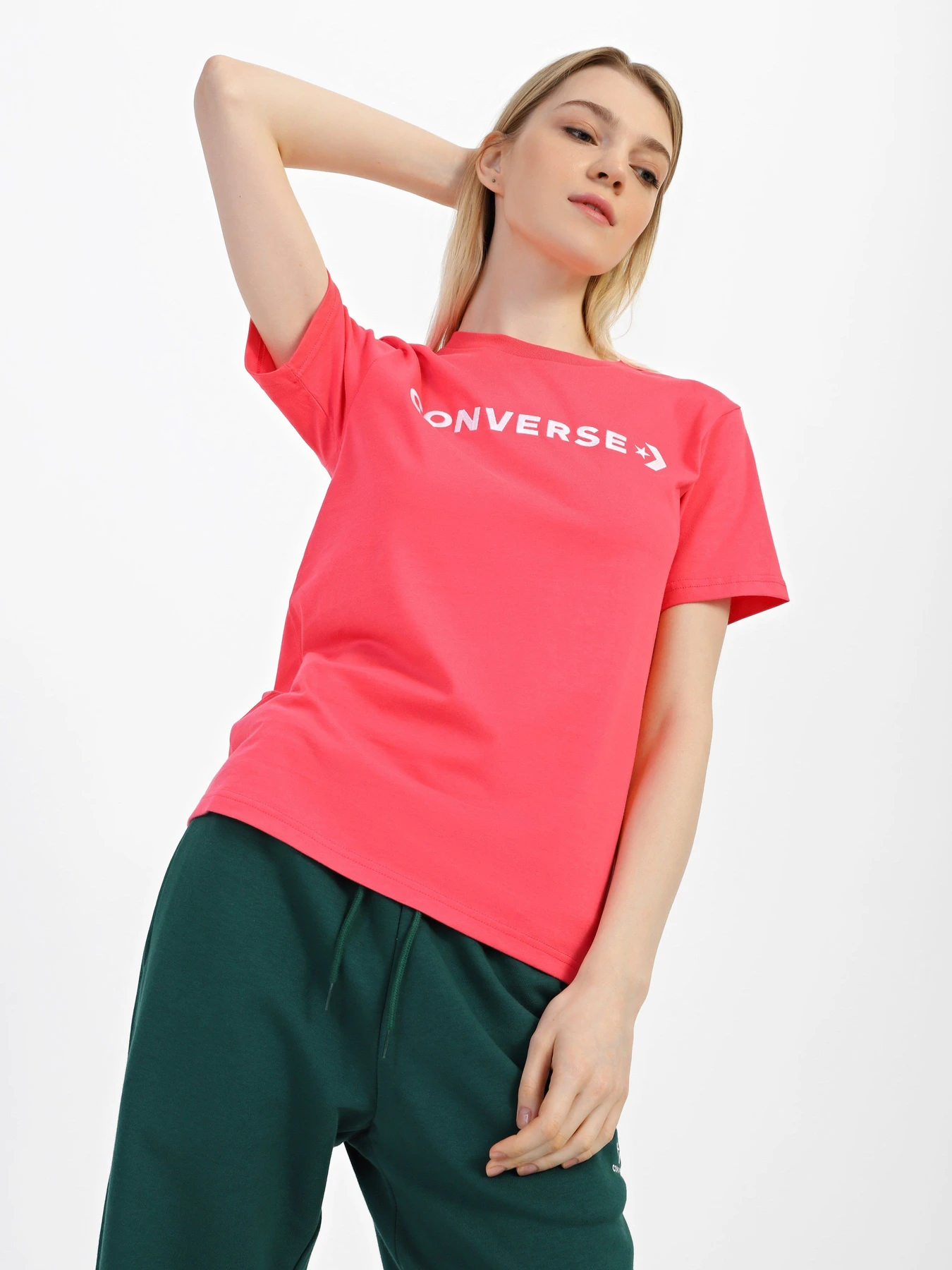 Футболки і поло CONVERSE Glossy Wordmark модель 10023720-665 Футболки і поло CONVERSE Glossy Wordmark модель 10023720-665 Фото