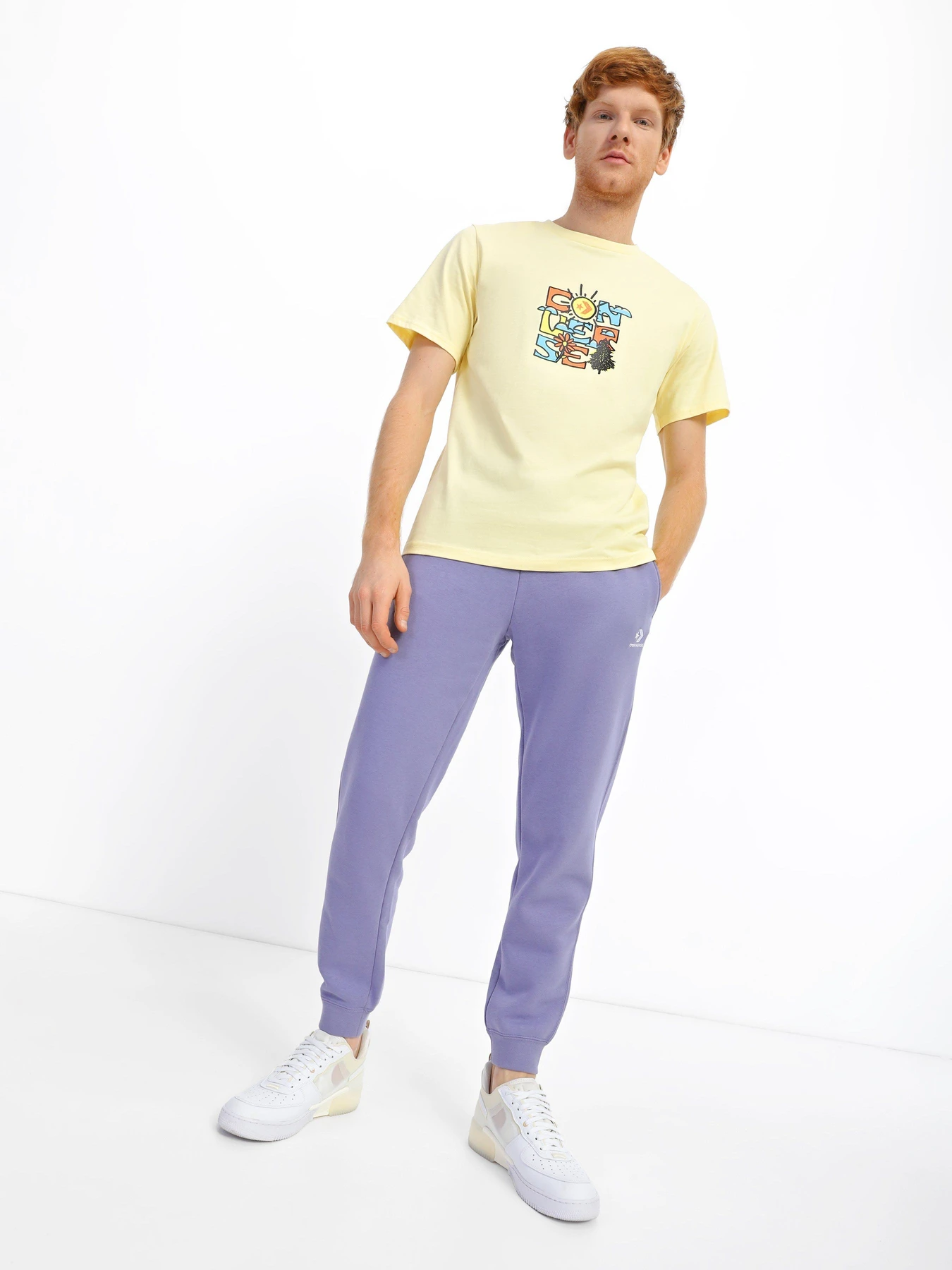 Штани CONVERSE Go-To Embroidered Star Chevron Standard Fit модель 10024521-534 Штани CONVERSE Go-To Embroidered Star Chevron Standard Fit модель 10024521-534 Фото