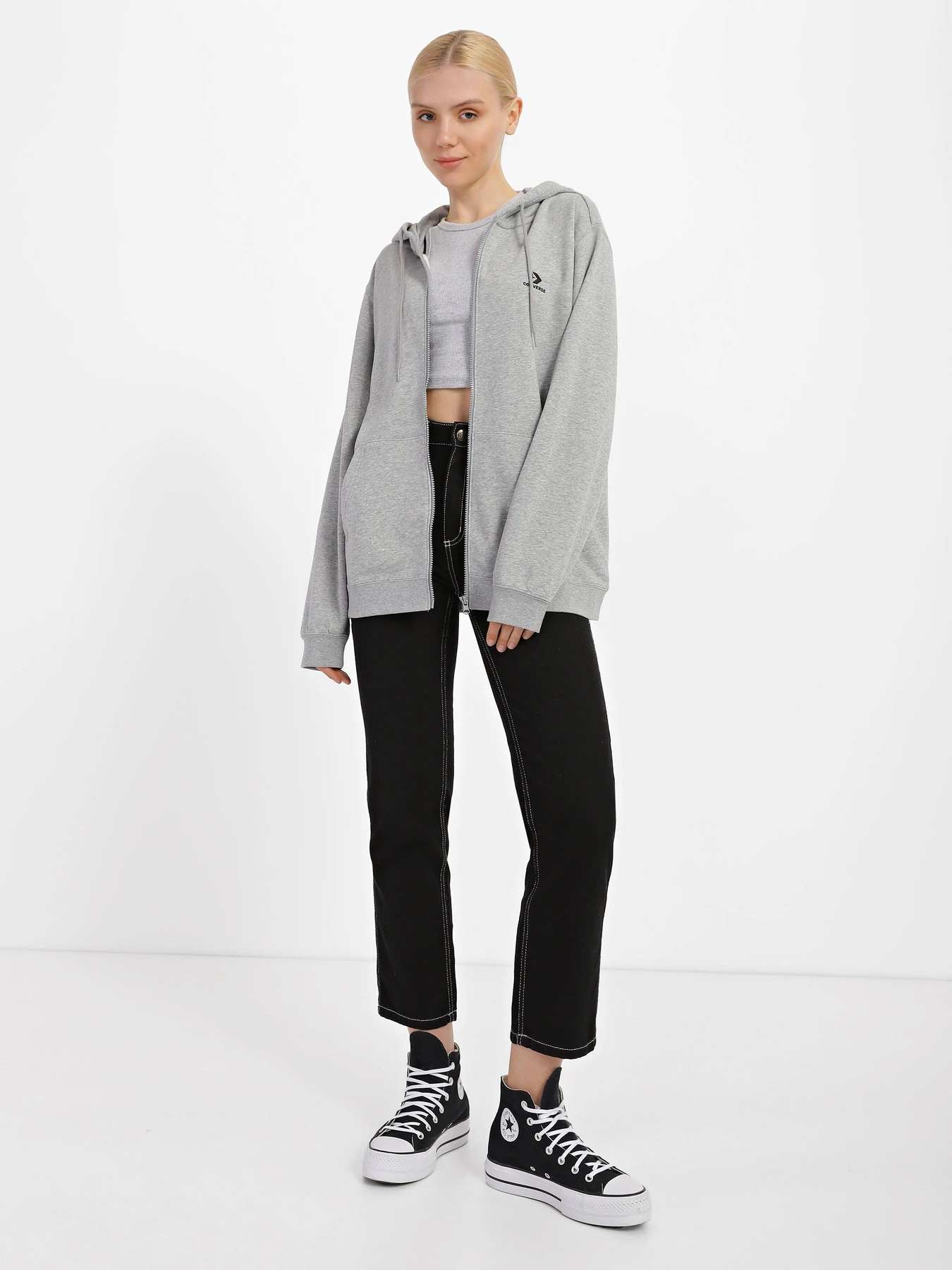 Худи и свитшоты CONVERSE Go-To модель 10023871-035 Худи и свитшоты CONVERSE Go-To модель 10023871-035 Фото