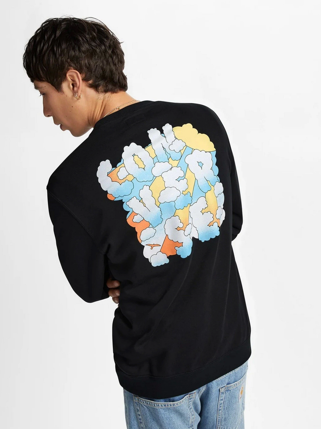 Худі та світшоти CONVERSE GAME CLOUDS CREW модель 10024617-001 Худі та світшоти CONVERSE GAME CLOUDS CREW модель 10024617-001 Фото