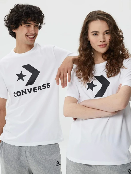 Футболки и поло CONVERSE STANDARD FIT CENTER FRONT LARG модель 10025458-102 Фото
