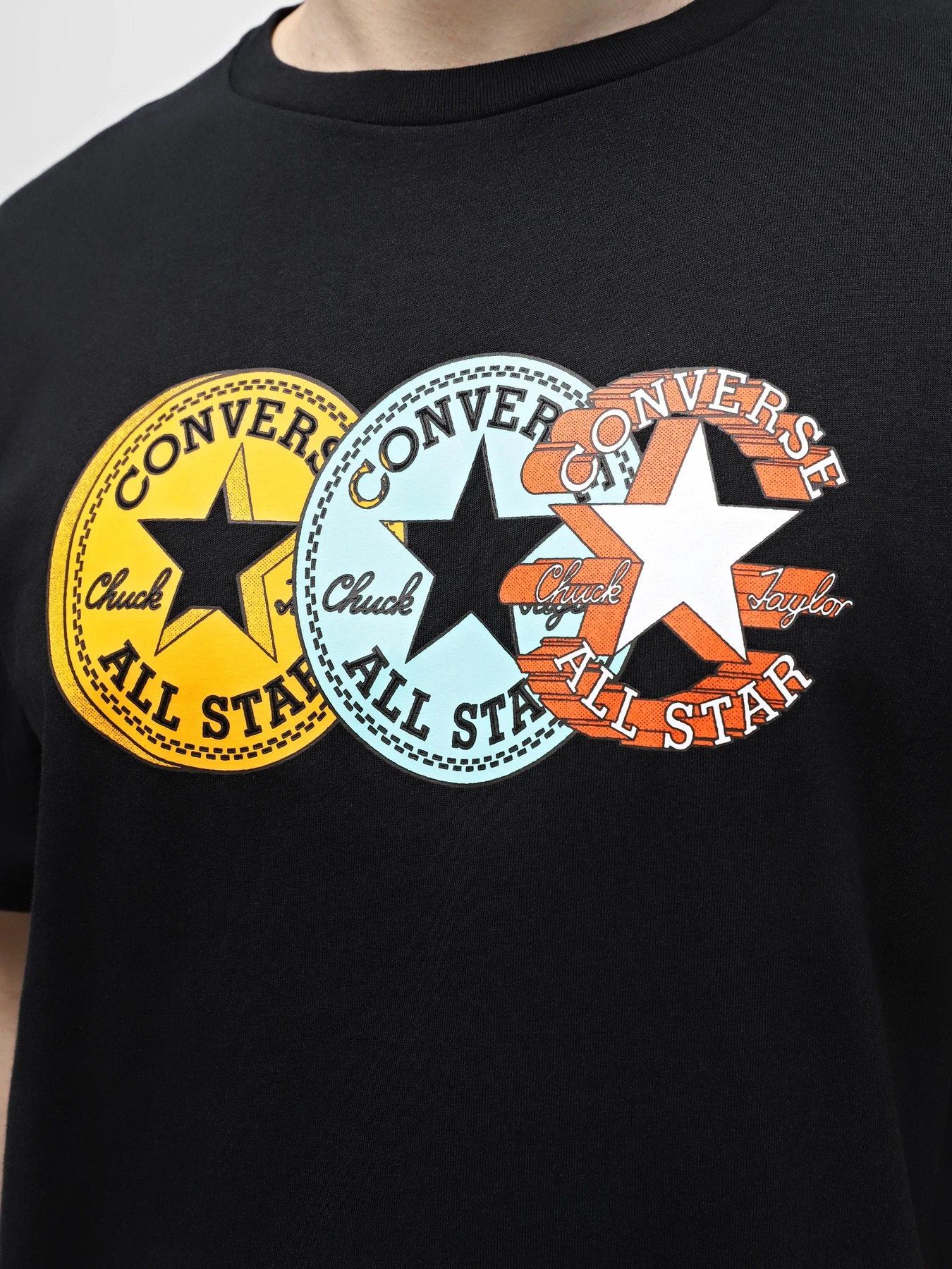 Футболки и поло CONVERSE CHUCK PATCH DISTORT модель 10025973-001 Футболки и поло CONVERSE CHUCK PATCH DISTORT модель 10025973-001 Фото