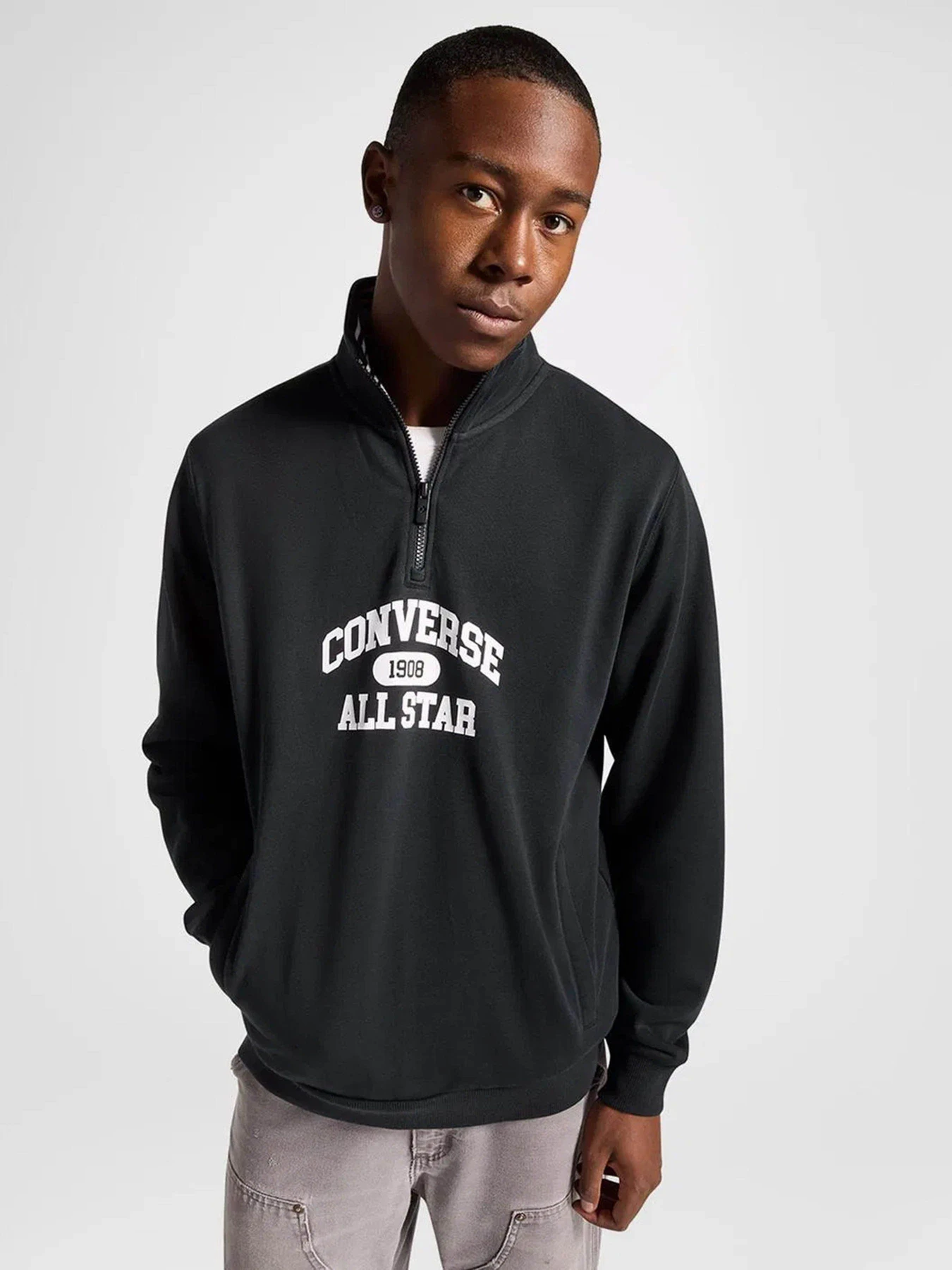 Худи и свитшоты CONVERSE CLASSIC SPORT QUARTER ZIP PAPY модель 10026710-001 Худи и свитшоты CONVERSE CLASSIC SPORT QUARTER ZIP PAPY модель 10026710-001 Фото