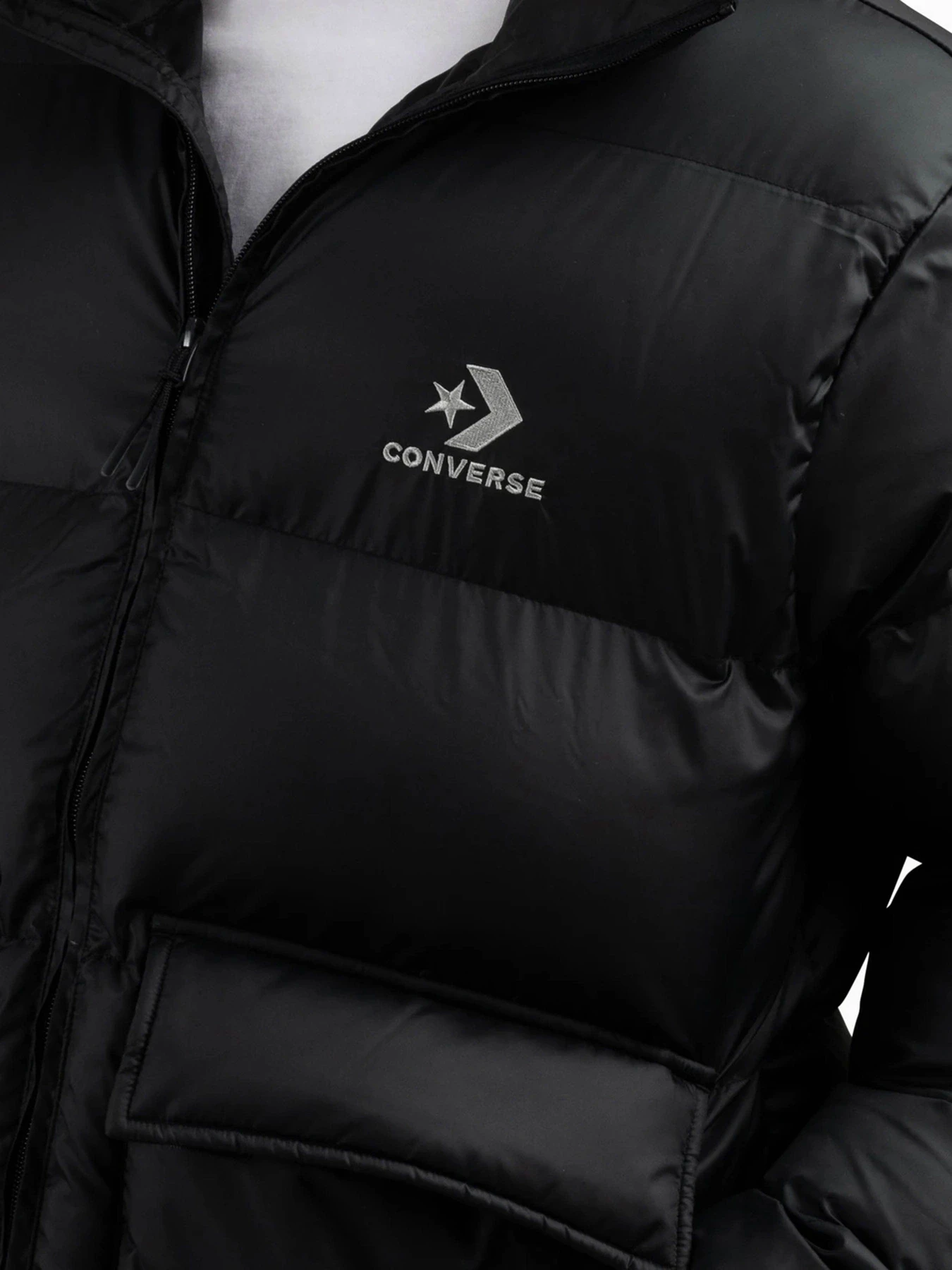 Куртки и дубленки CONVERSE PATCH POCKET CORE модель 10027260-001 Фото