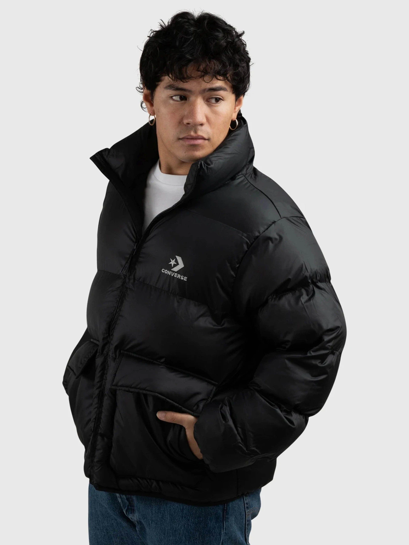 Куртки и дубленки CONVERSE PATCH POCKET CORE модель 10027260-001 Фото