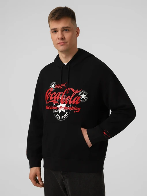 Худи и свитшоты CONVERSE CONVERSE X COCA COLA модель CVM5H502-BLK Фото