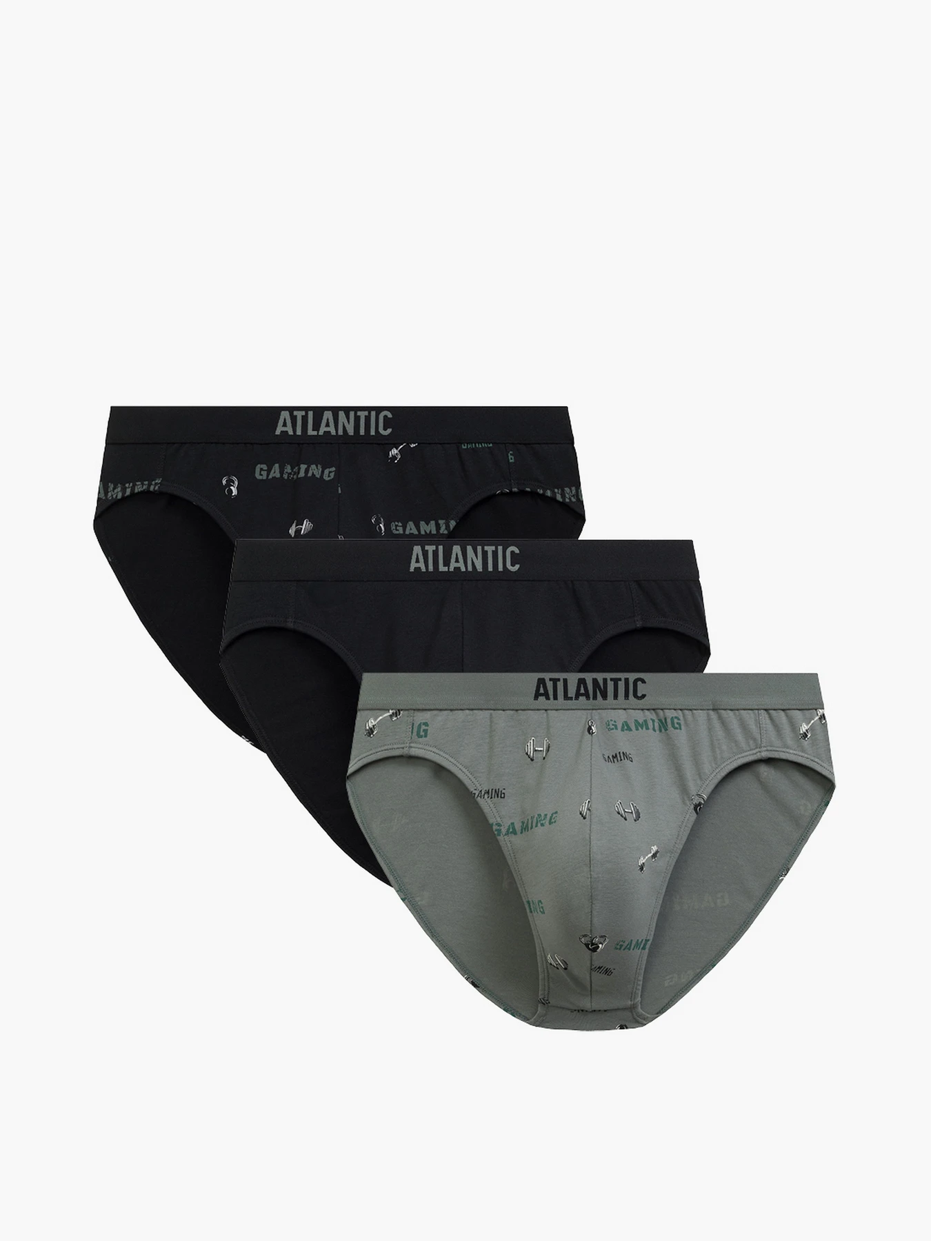 Нижнее белье Atlantic модель 3MP-206 CZA/CZA/KHAJ Нижнее белье Atlantic модель 3MP-206 CZA/CZA/KHAJ Фото