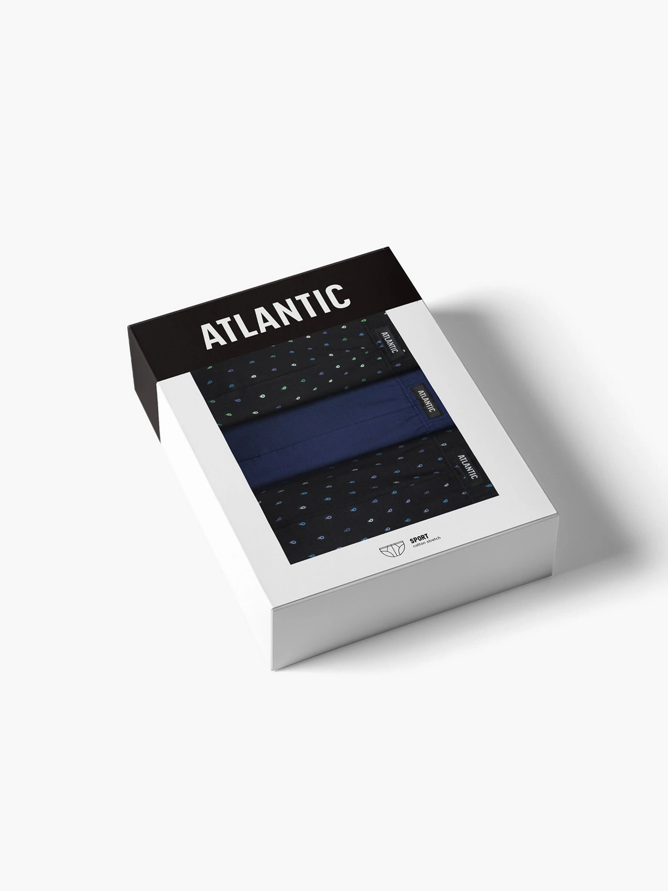 Нижнее белье Atlantic модель 3MP-204 CZA/NIEC/CZA Нижнее белье Atlantic модель 3MP-204 CZA/NIEC/CZA Фото