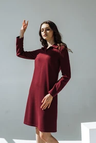 Платья VOVK модель 07744 ягідний Фото