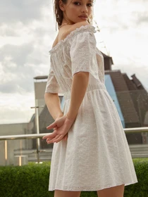 Платья VOVK модель 011534 білий Фото