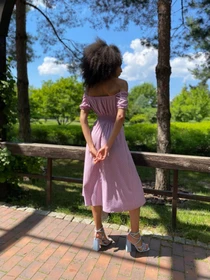 Платья VOVK модель 011703 бузковий Фото