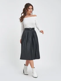 Юбки ISSA Plus модель 11451_черный Фото
