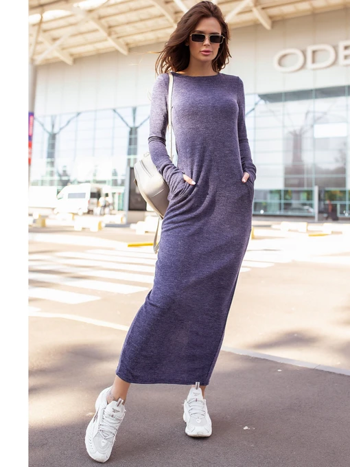 Сукні ISSA Plus модель 12105_синий Фото