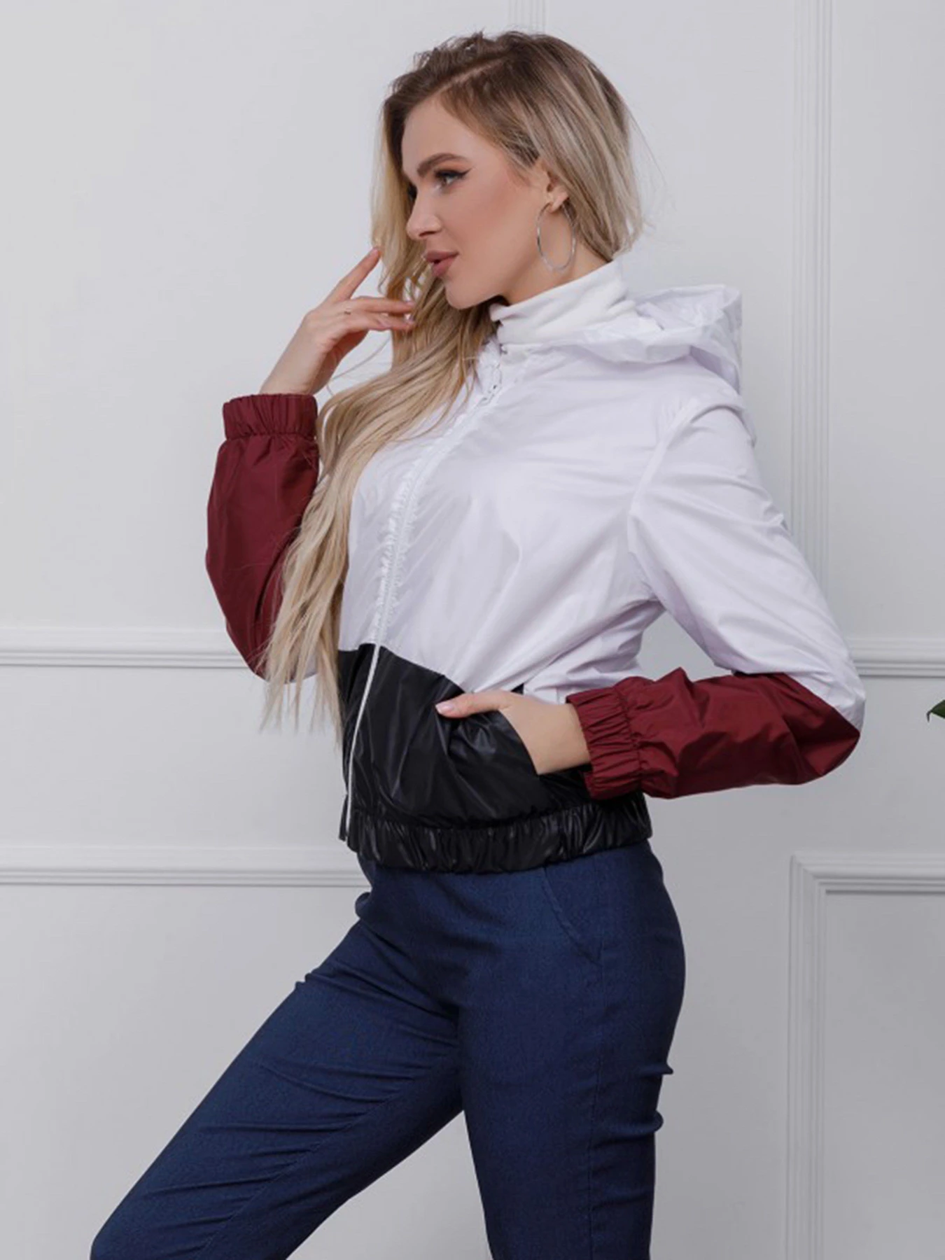 Куртки та дублянки ISSA Plus модель SA-123_черный/бордовый Куртки та дублянки ISSA Plus модель SA-123_черный/бордовый Фото