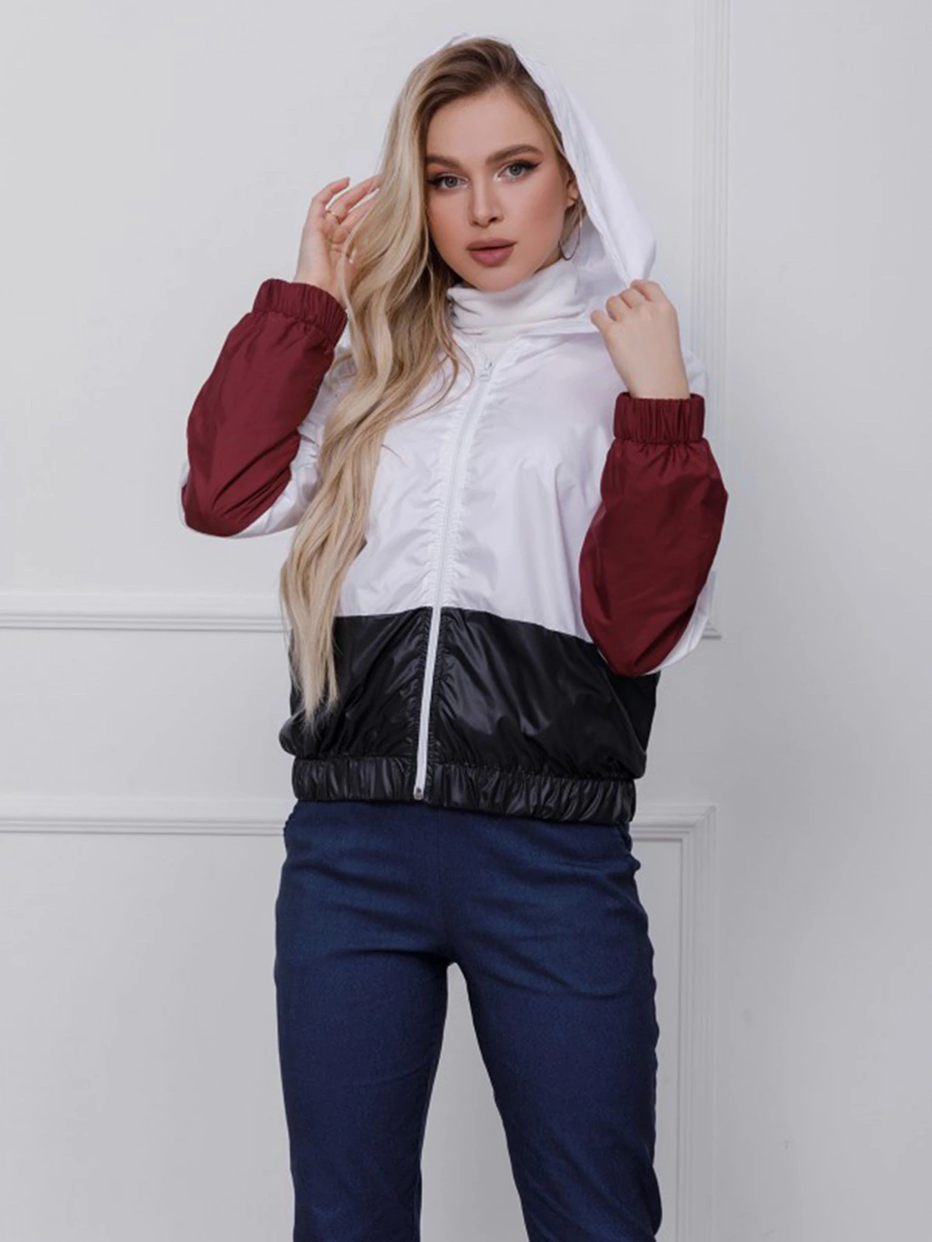 Куртки та дублянки ISSA Plus модель SA-123_черный/бордовый Куртки та дублянки ISSA Plus модель SA-123_черный/бордовый Фото