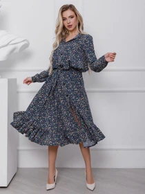 Сукні ISSA Plus модель 12402_мультиколор Фото
