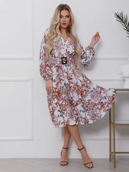 Сукні ISSA Plus модель 12414_мультиколор Фото