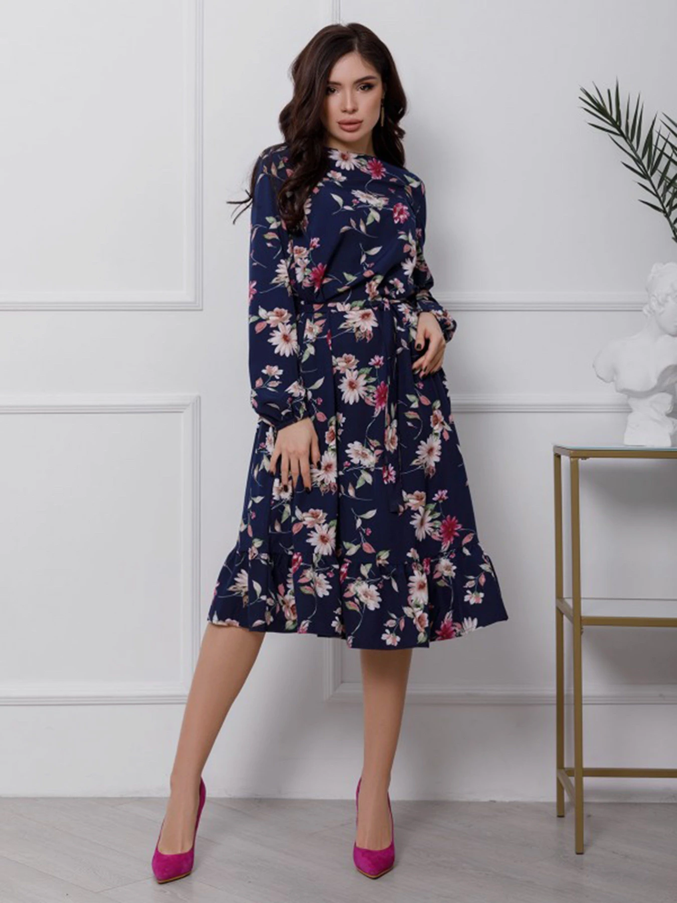 Сукні ISSA Plus модель 12442_синий Фото
