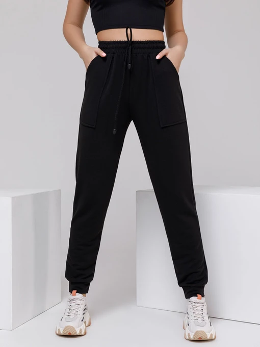 Штани ISSA Plus модель 12480_черный Фото