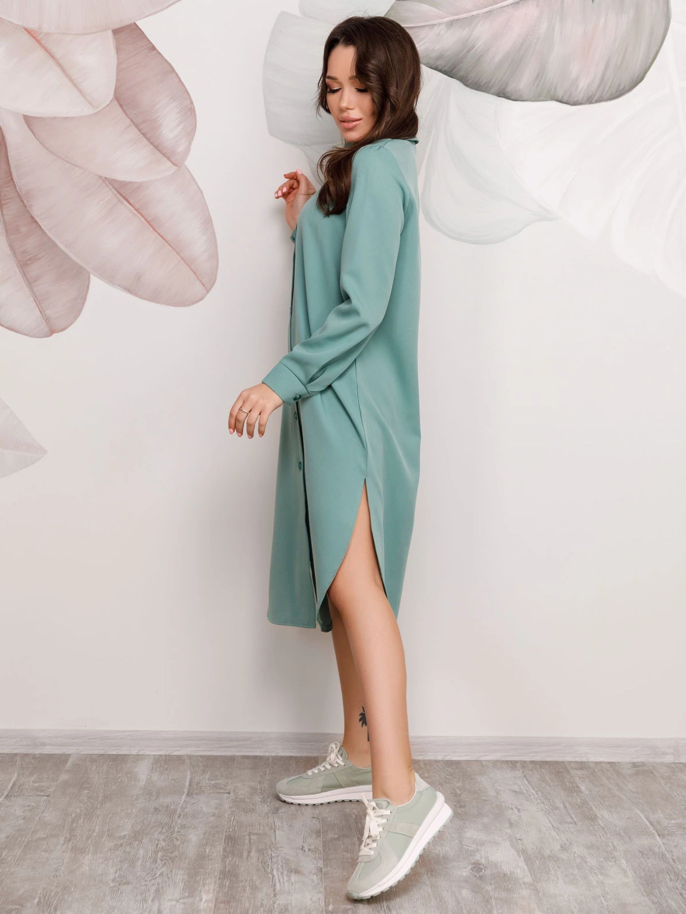 Платья ISSA Plus модель 12492_мятный Платья ISSA Plus модель 12492_мятный Фото